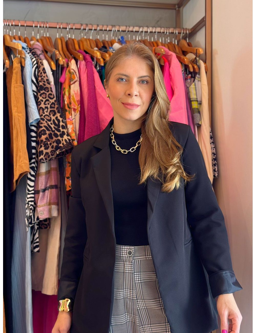 Blazer Alfaiataria Preto - Ana G Store