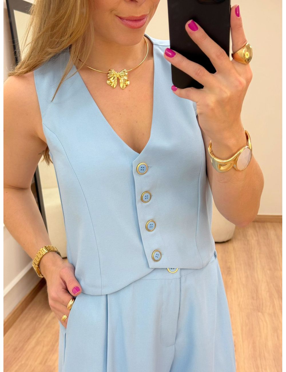 Colete Lola Azul - Ana G Store