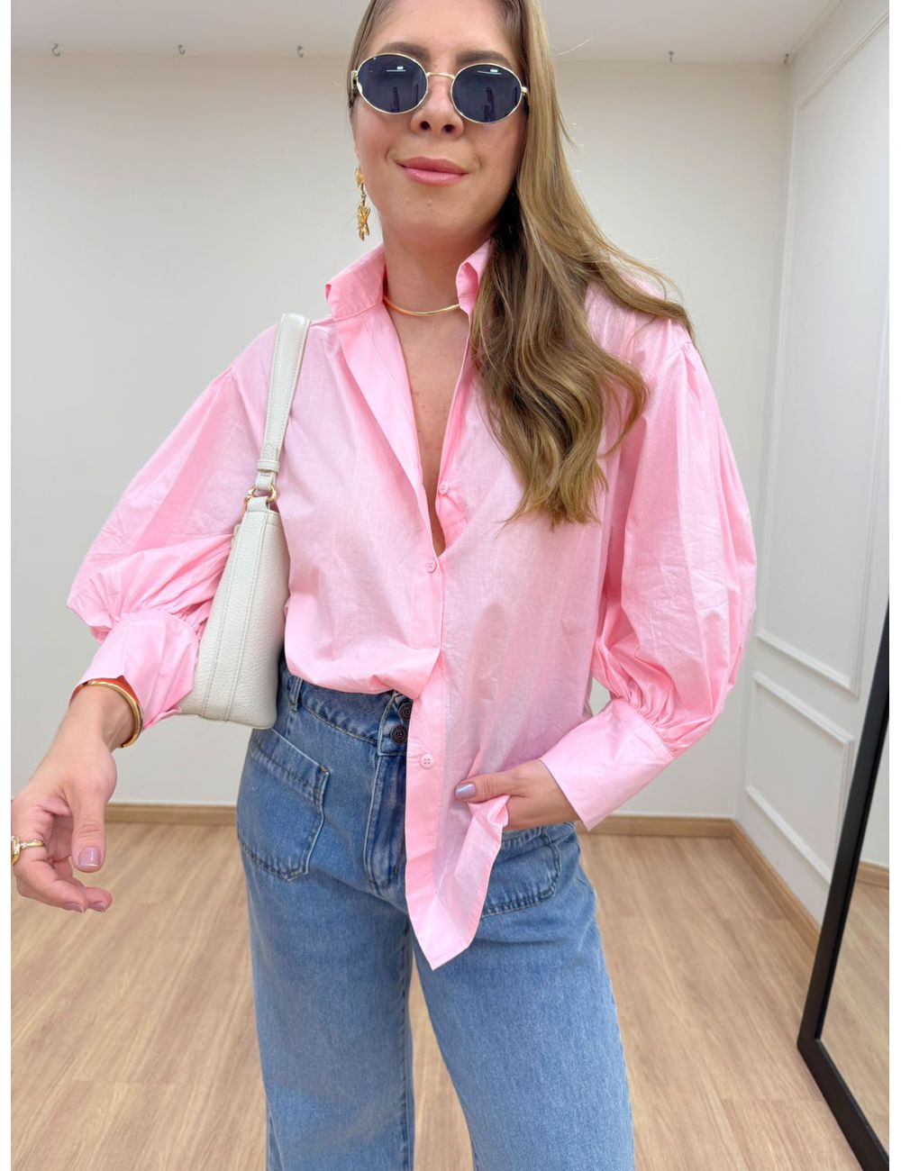 Camisa Luara Rosa - Ana G Store