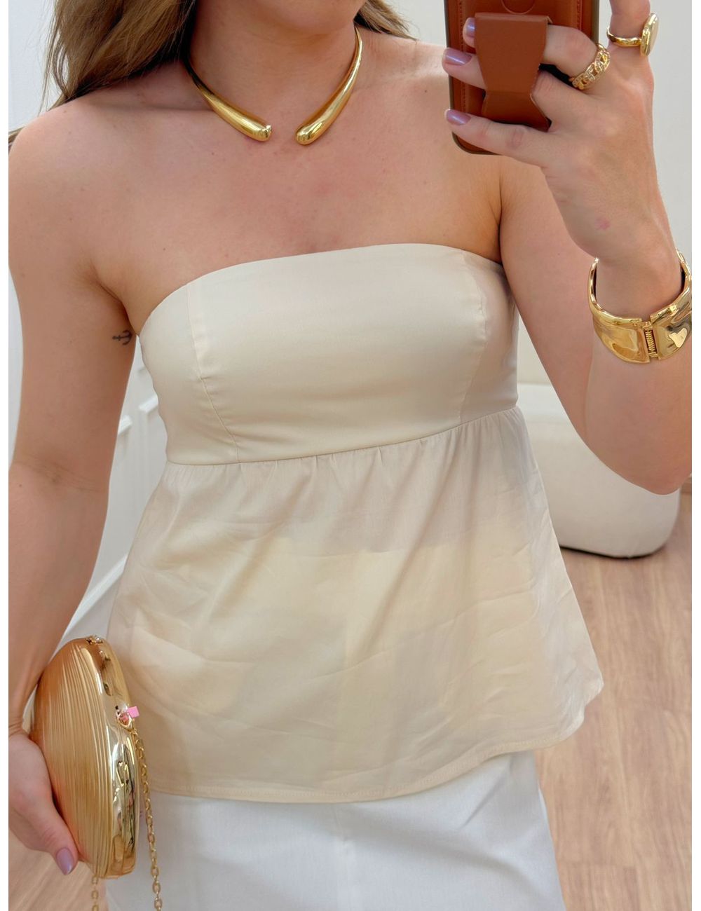 Blusa Isla Baunilha - Ana G Store