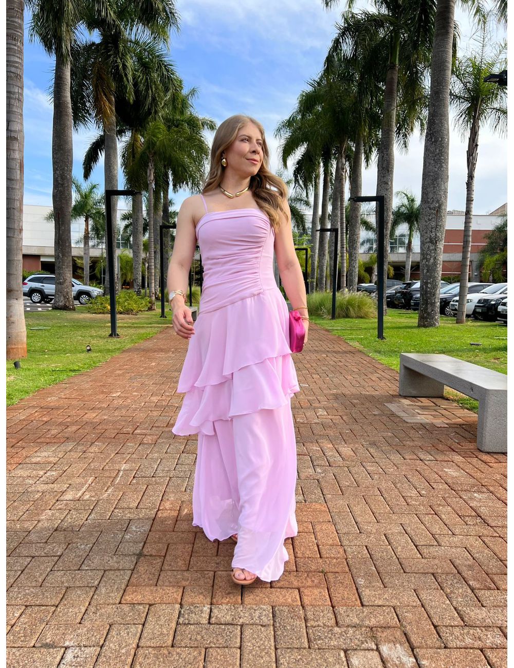 Vestido Sofia Rosa - Ana G Store