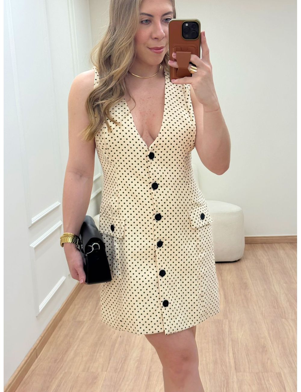 Vestido Brigitte Poá - Ana G Store