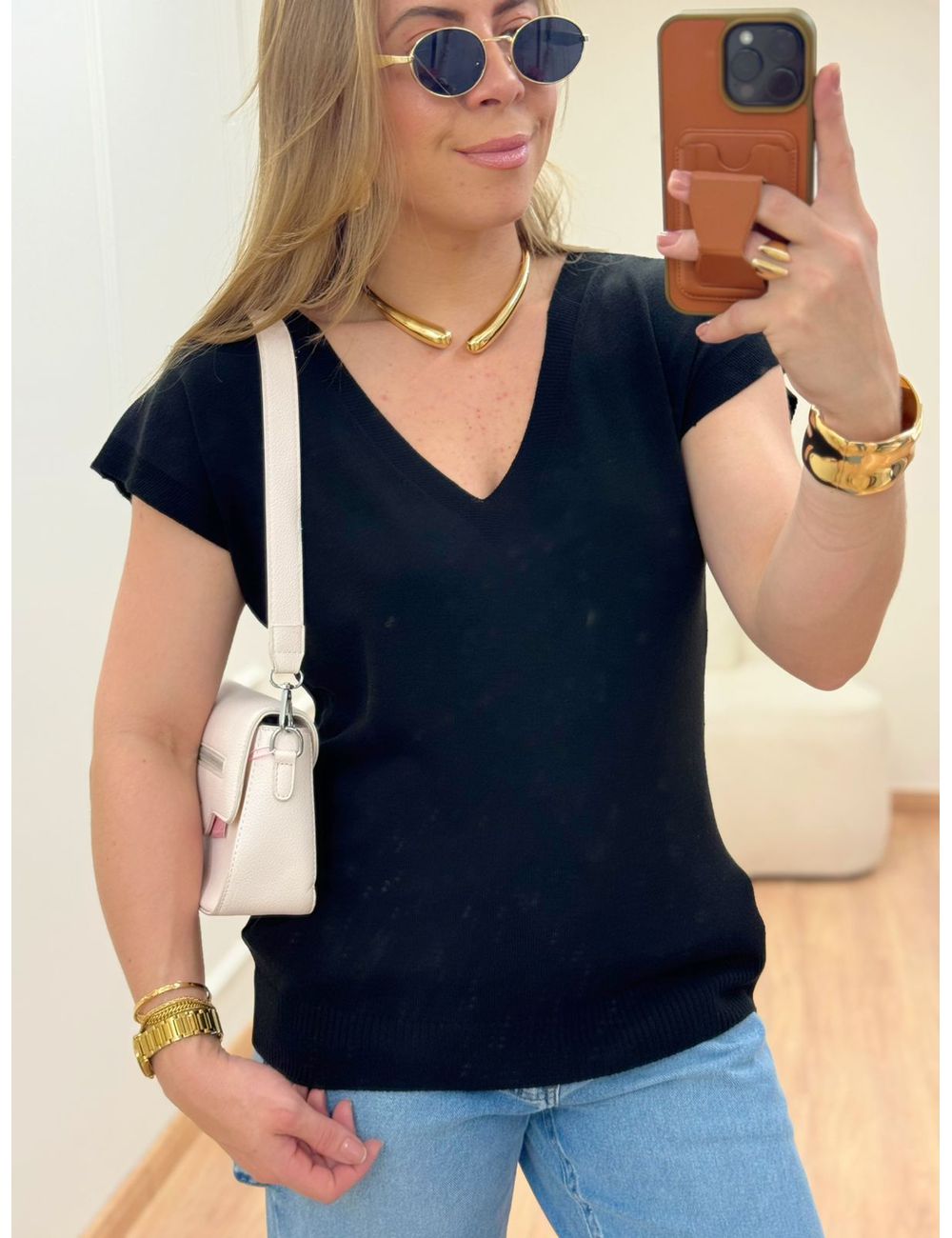 Blusa Poliana - Preta - Ana G Store