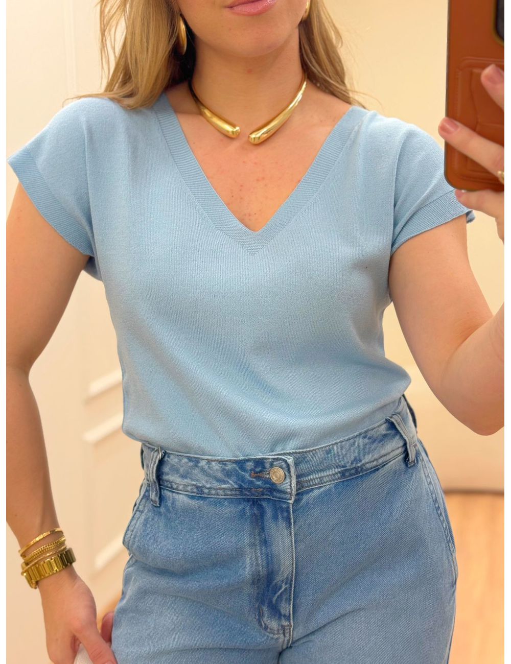 Blusa Poliana - Azul - Ana G Store