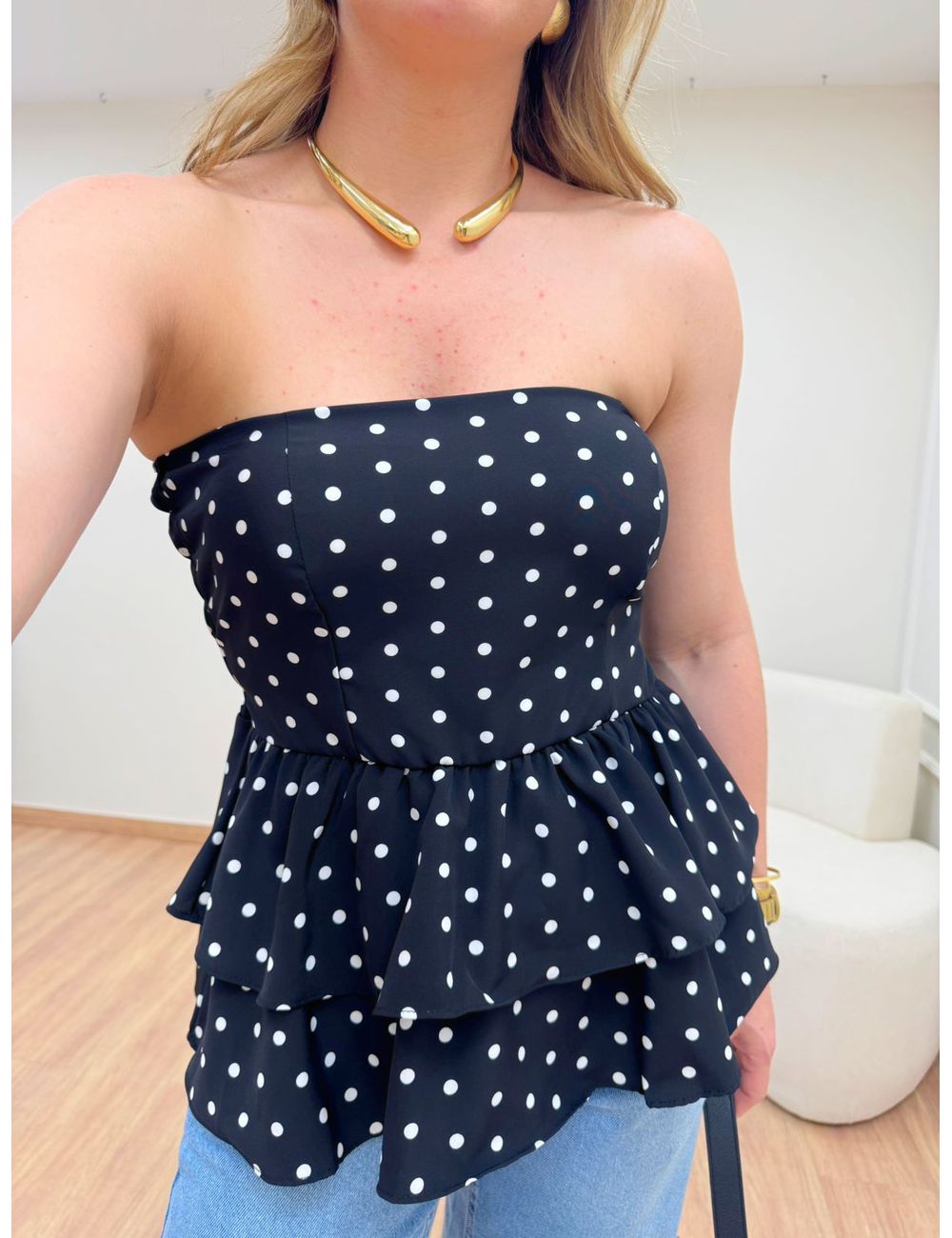 Blusa Poá Preto - Ana G Store