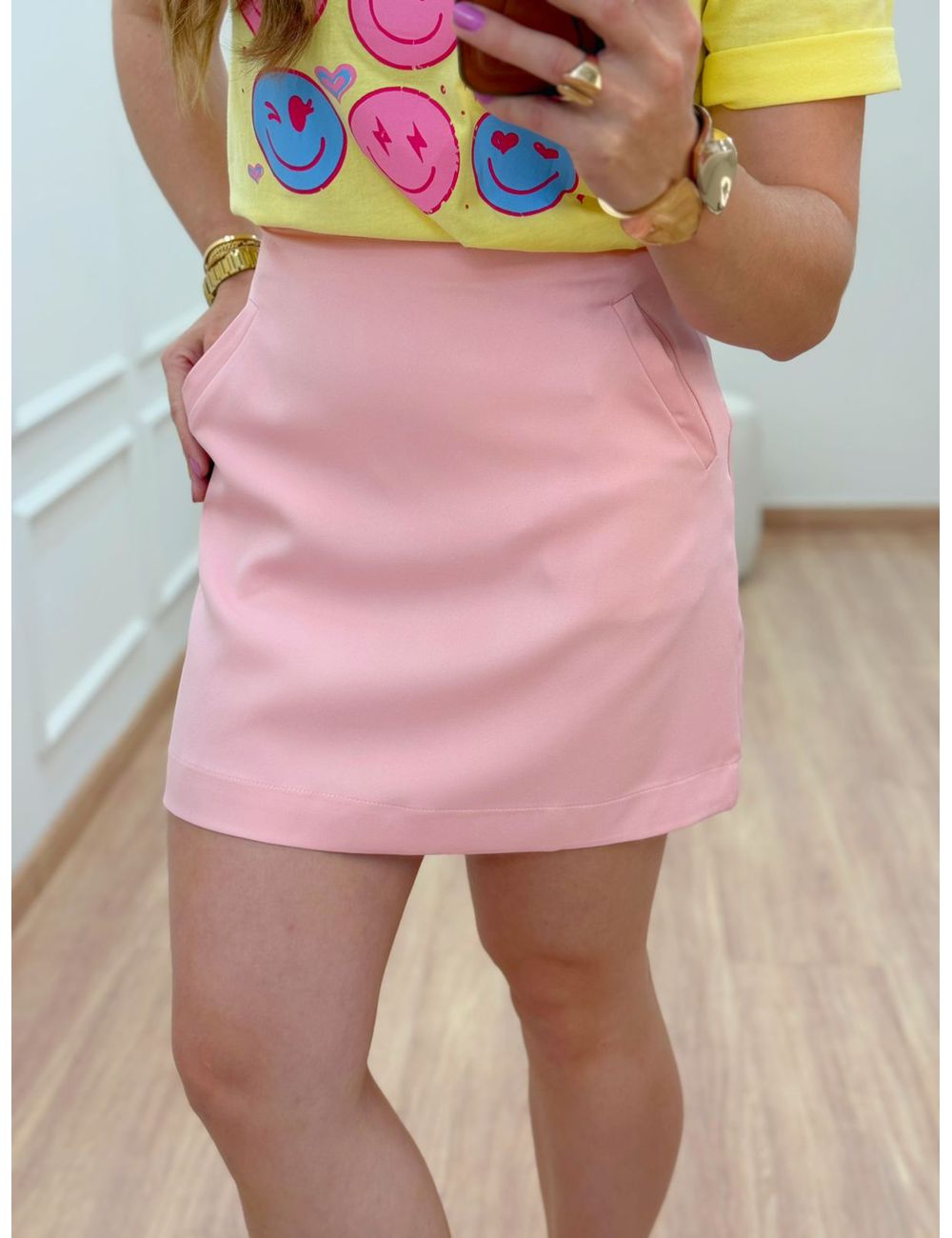 Saia Nina Rosa - Ana G Store