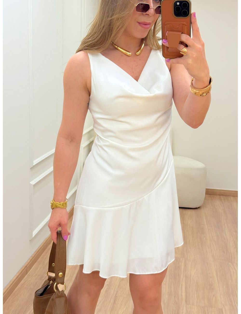 Vestido Beatrice Branco - Ana G Store