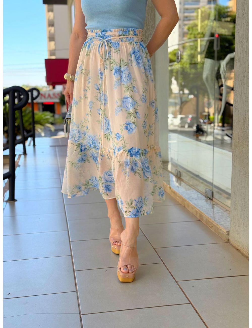 Saia Garden Azul - Ana G Store