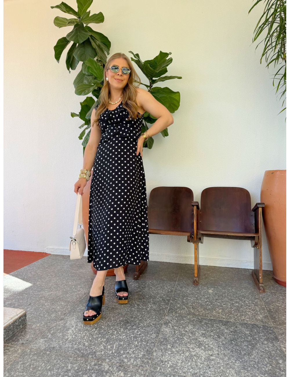 Vestido Poá Preto - Ana G Store