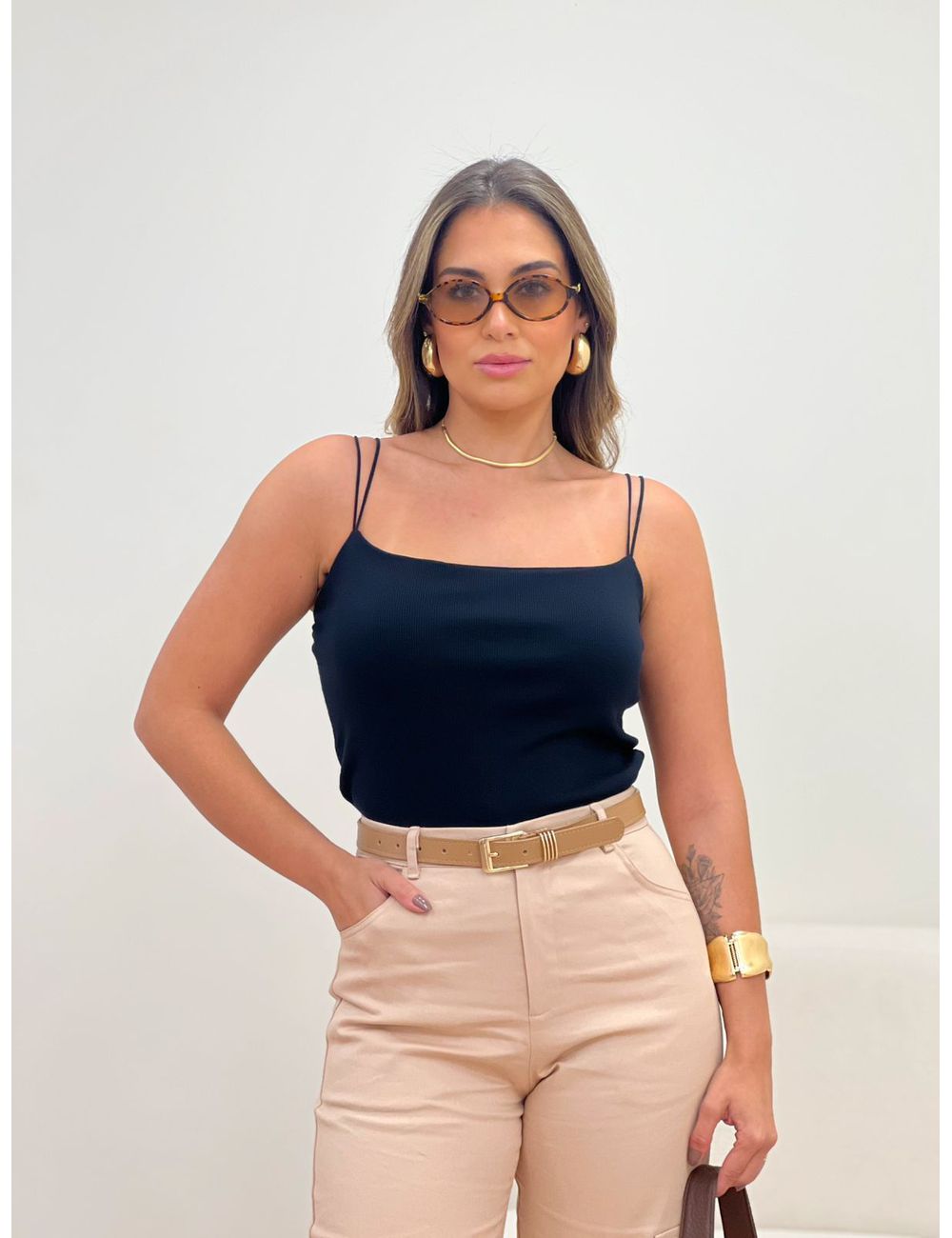 Blusa Eduarda Preta - Ana G Store