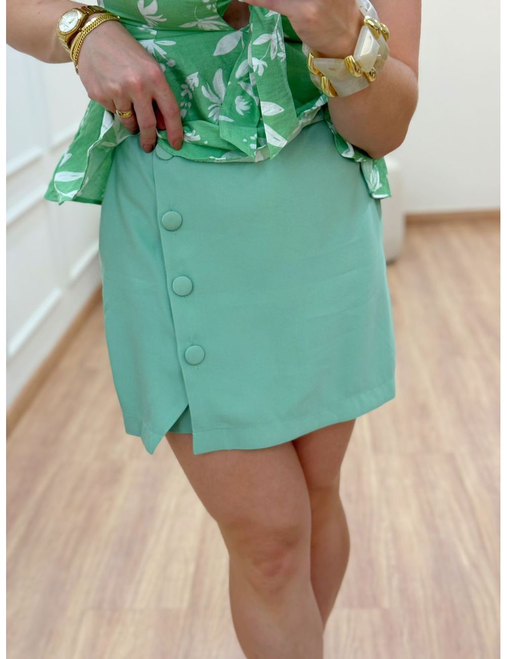 Shorts Saia Atena Verde - Ana G Store