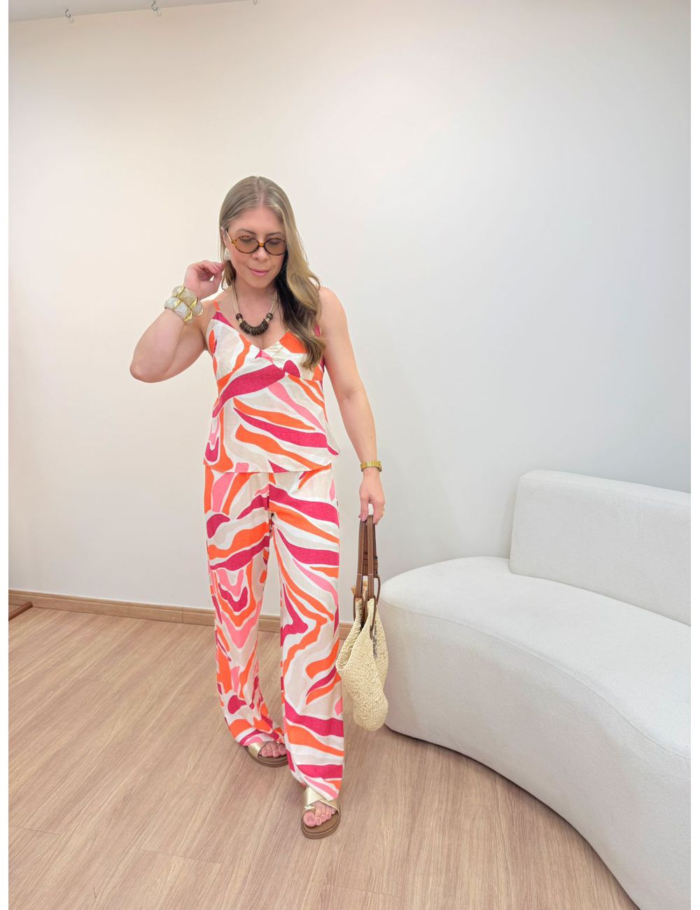 Calça Duna Rosa - Ana G Store