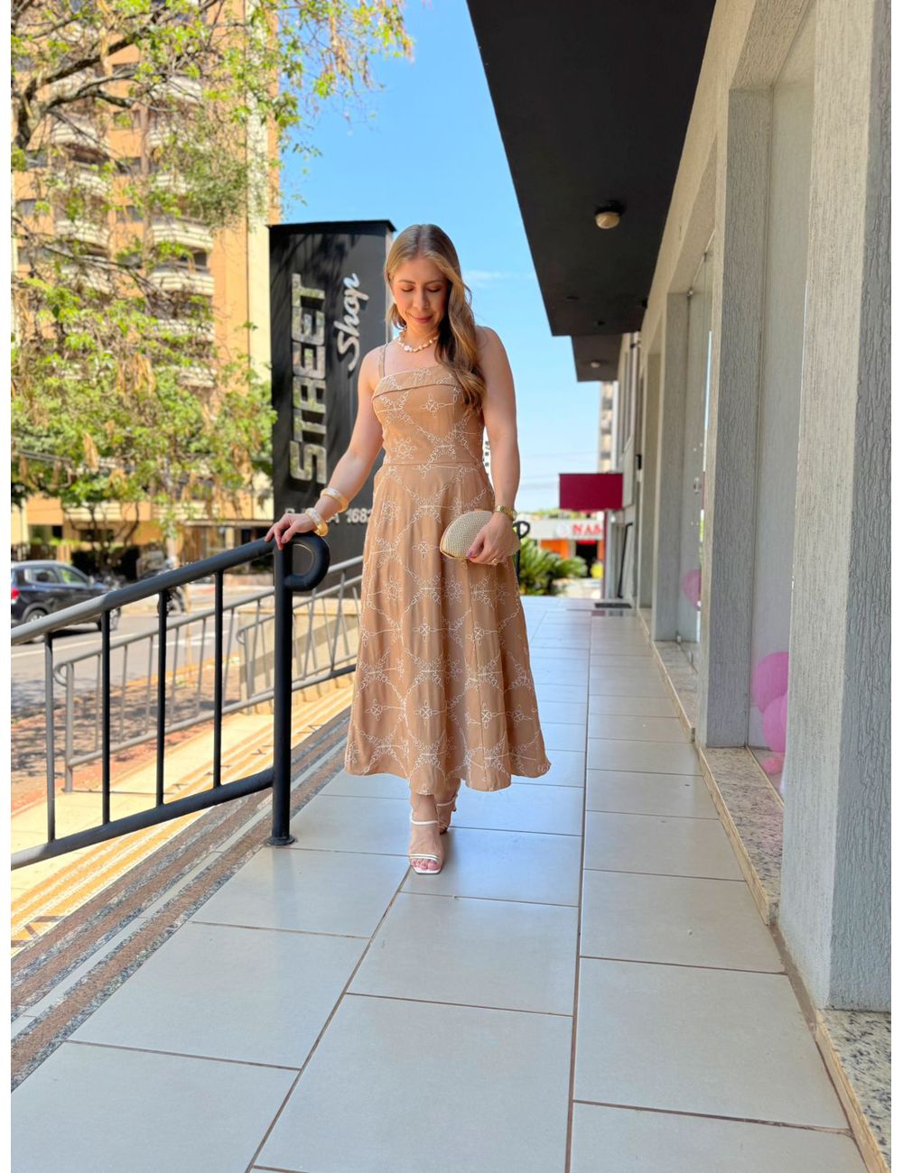 Vestido Esther Camel - Ana G Store