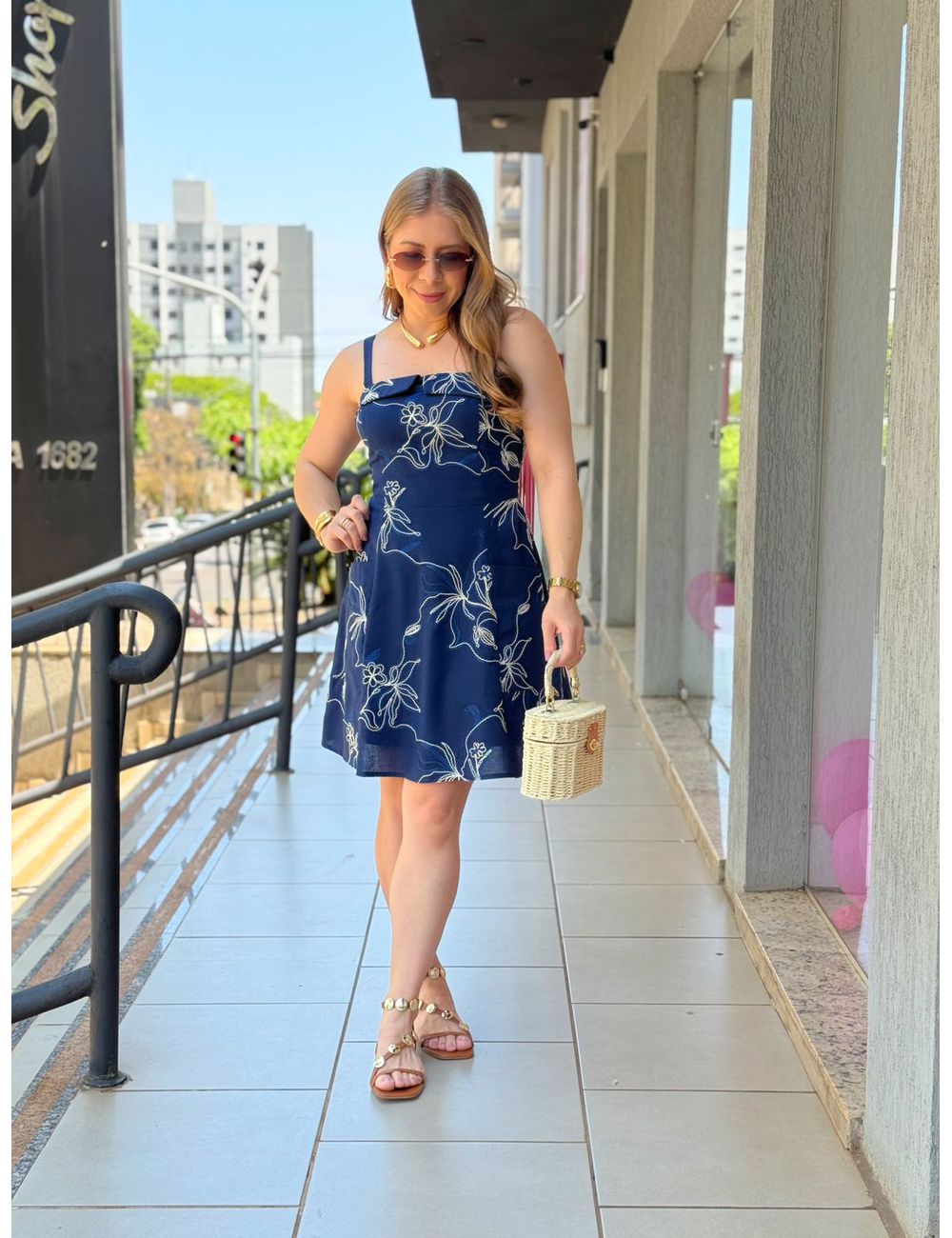 Vestido Betânia Azul - Ana G Store