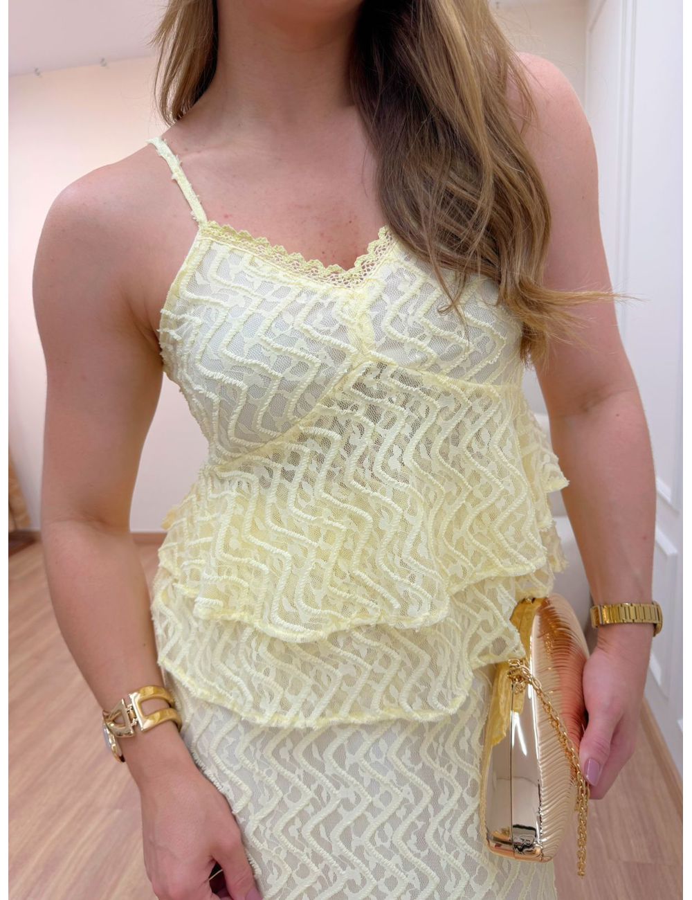 Blusa Alana Amarelo - Ana G Store