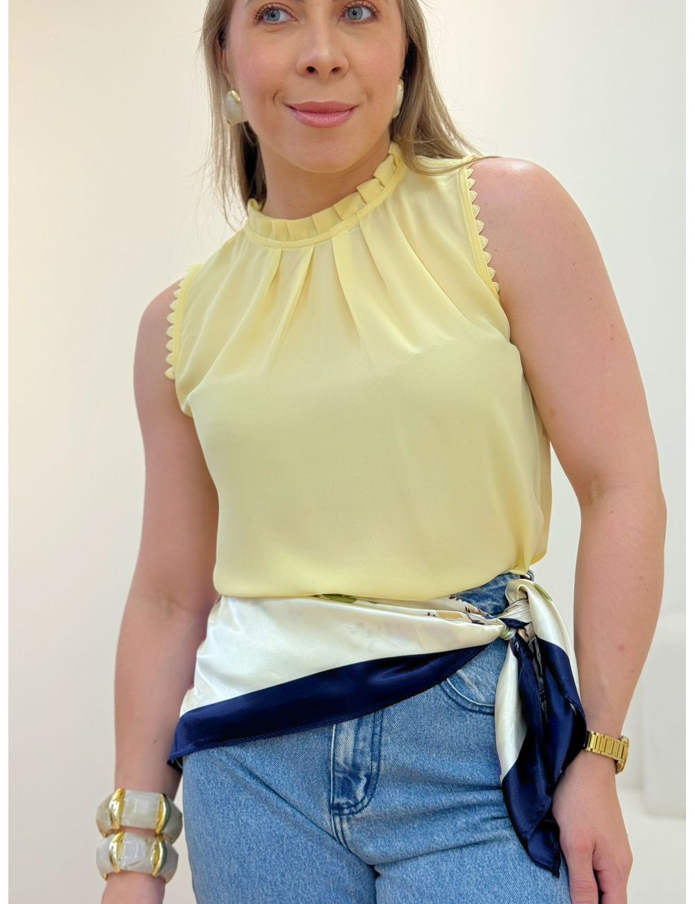 Blusa Cora Amarela - Ana G Store