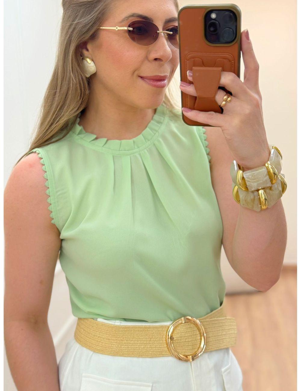 Blusa Cora Verde - Ana G Store