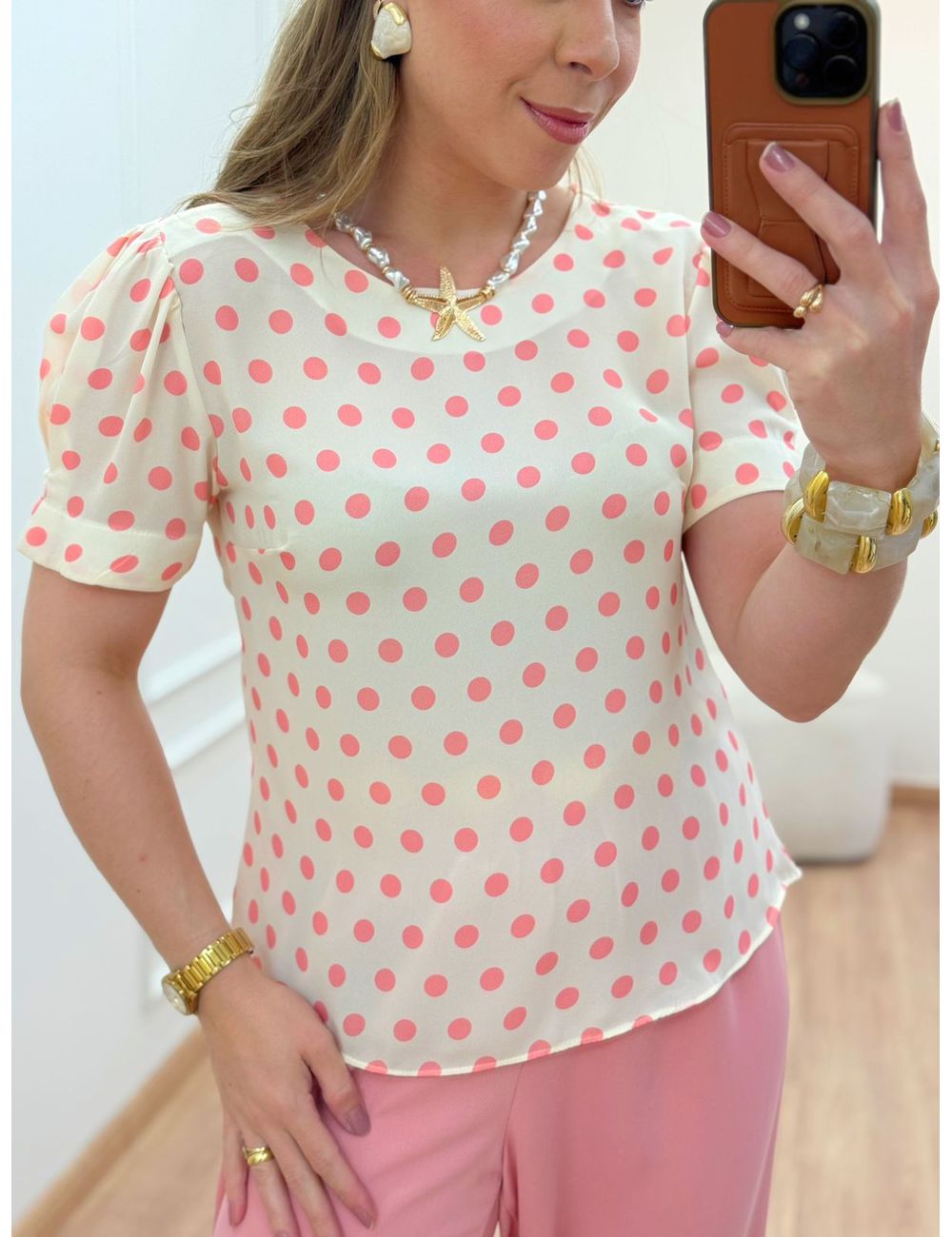 Blusa Cassi Rosa - Ana G Store