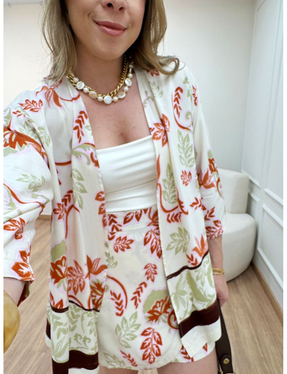 Kimono Taly Telha - Ana G Store