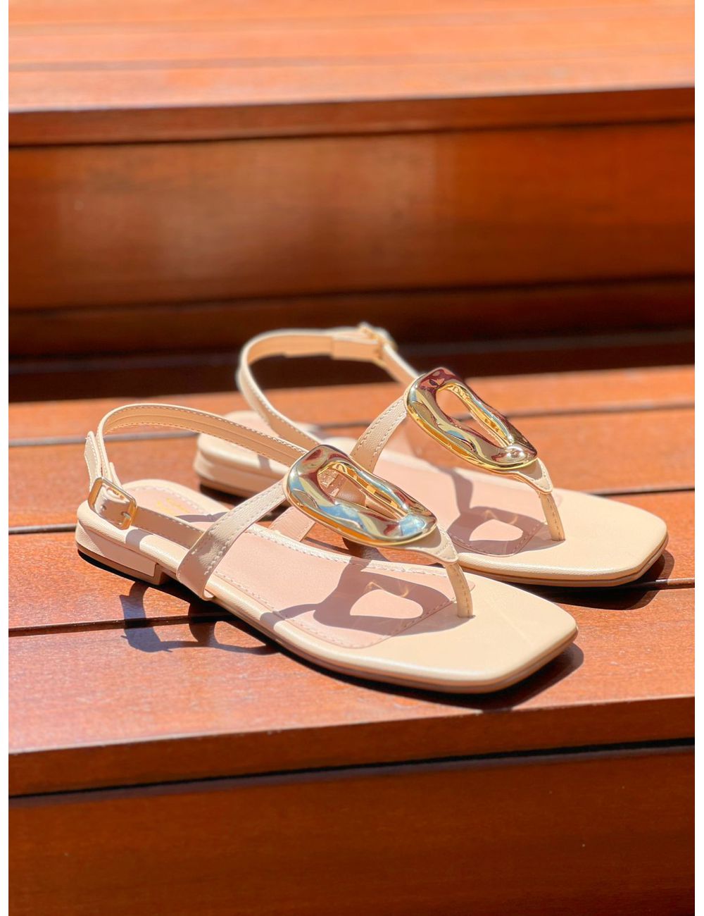 Sandália Penélope Areia - Ana G Store