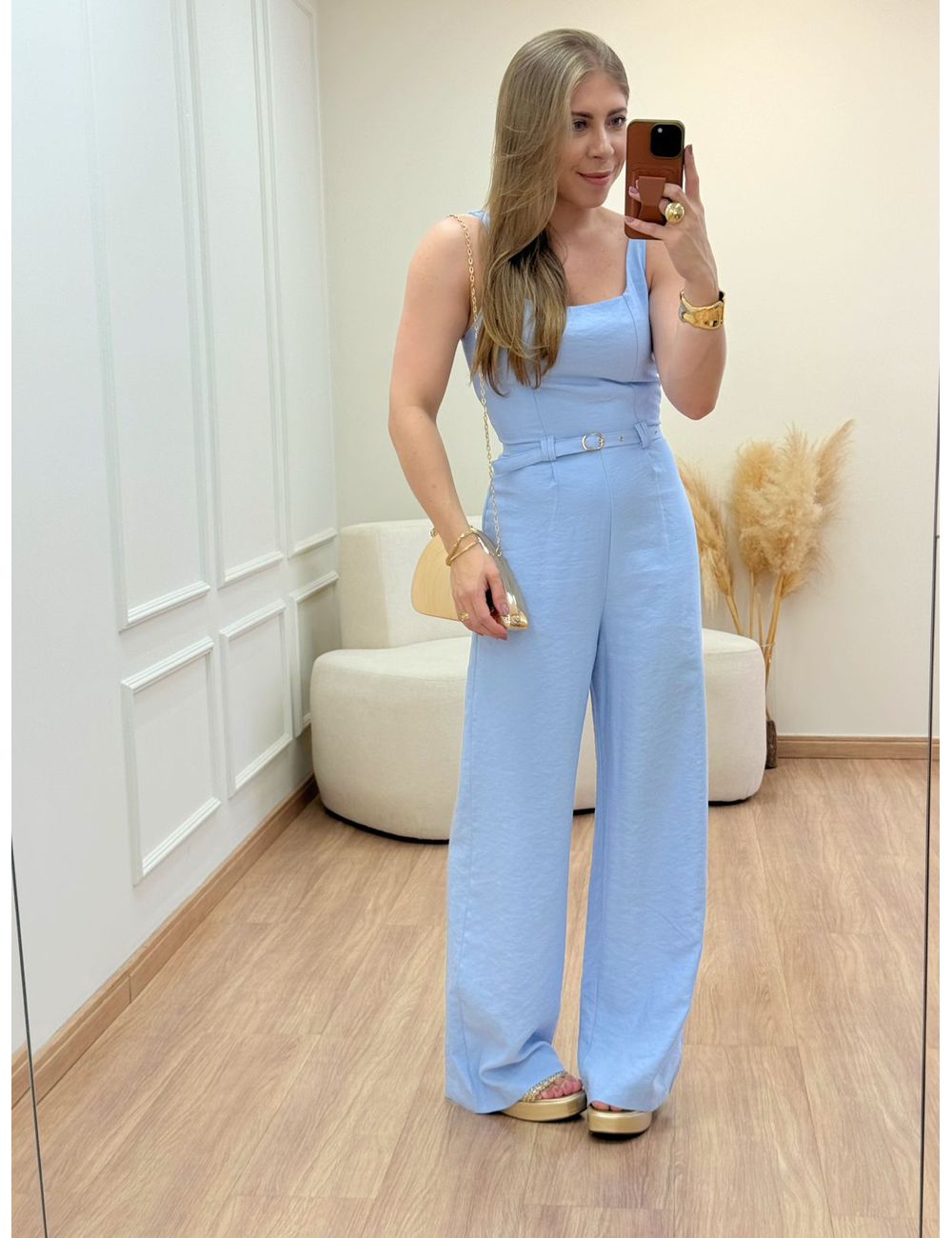 Macacão Ella Azul - Ana G Store