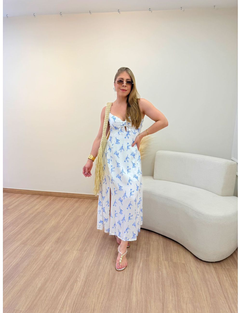 Vestido Alissa Azul - Ana G Store