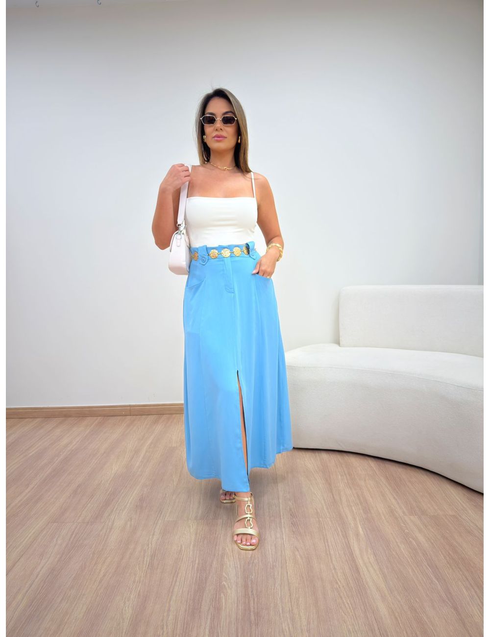 Saia Rute Azul - Ana G Store