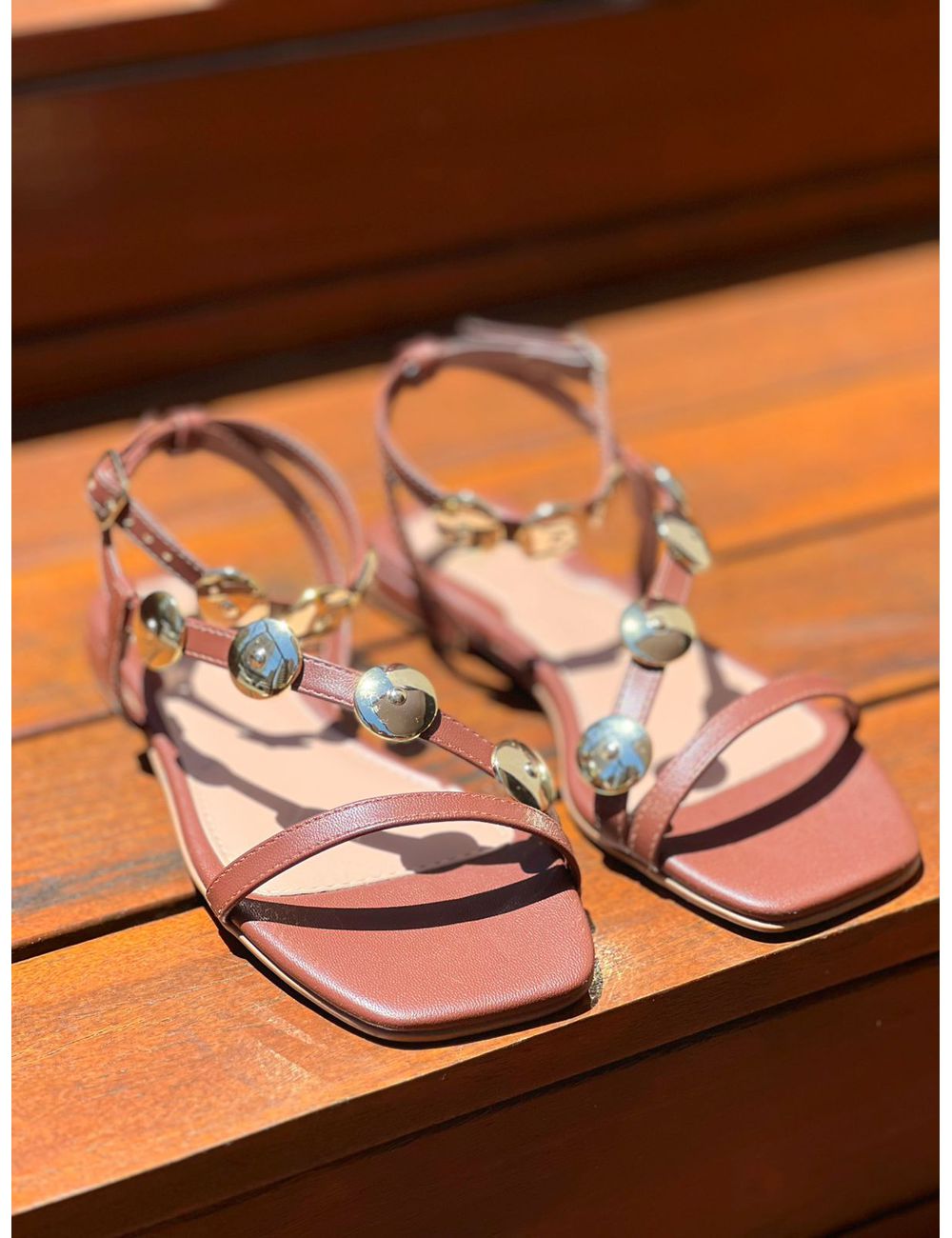 Sandália Jade Marrom - Ana G Store