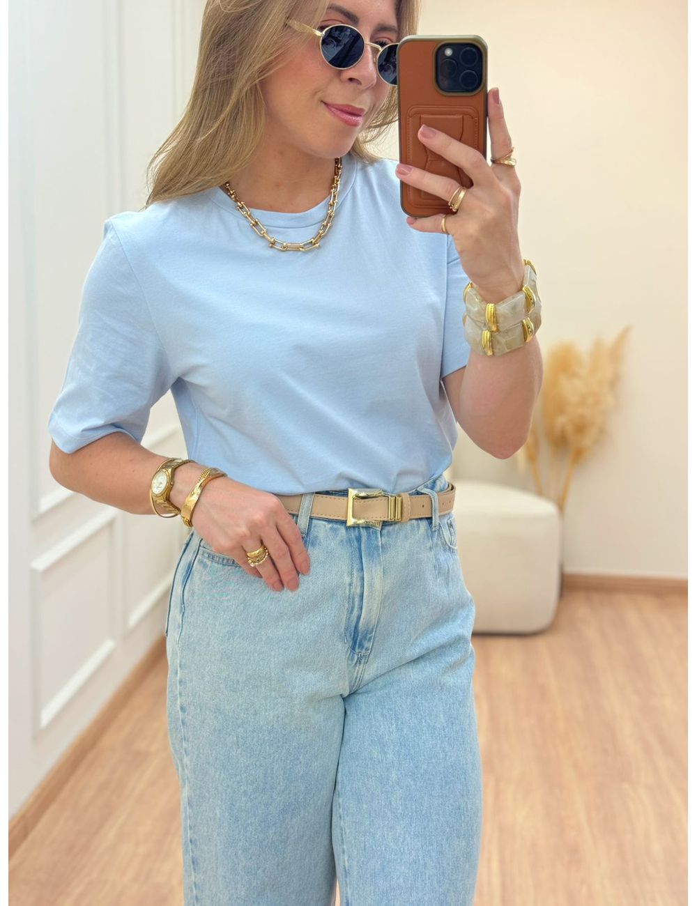 T-shirt Nara Azul - Ana G Store