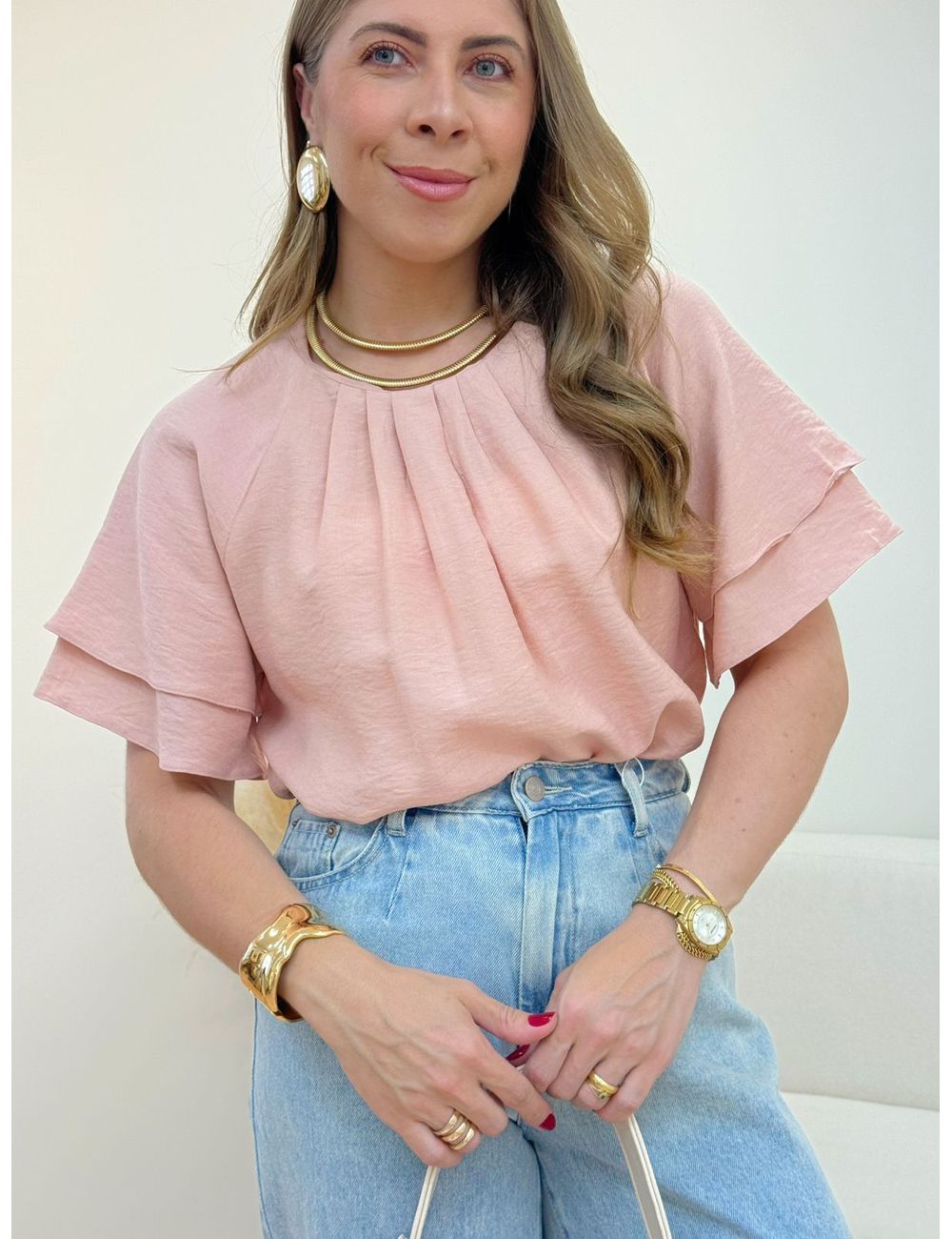 Blusa Nanci Rose - Ana G Store