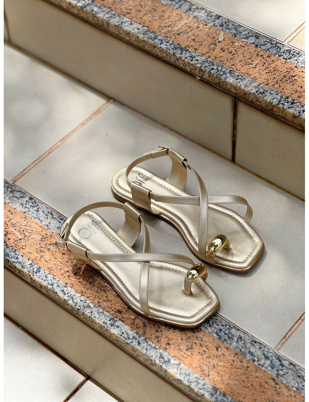 Sandália Julia Dourada - Ana G Store