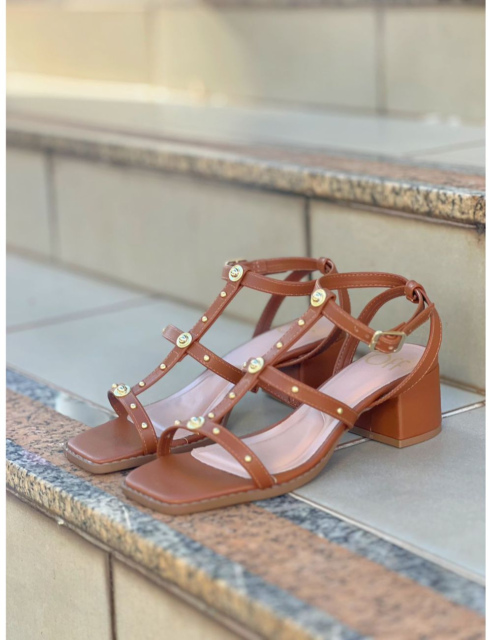 Sandália Taci Caramelo - Ana G Store