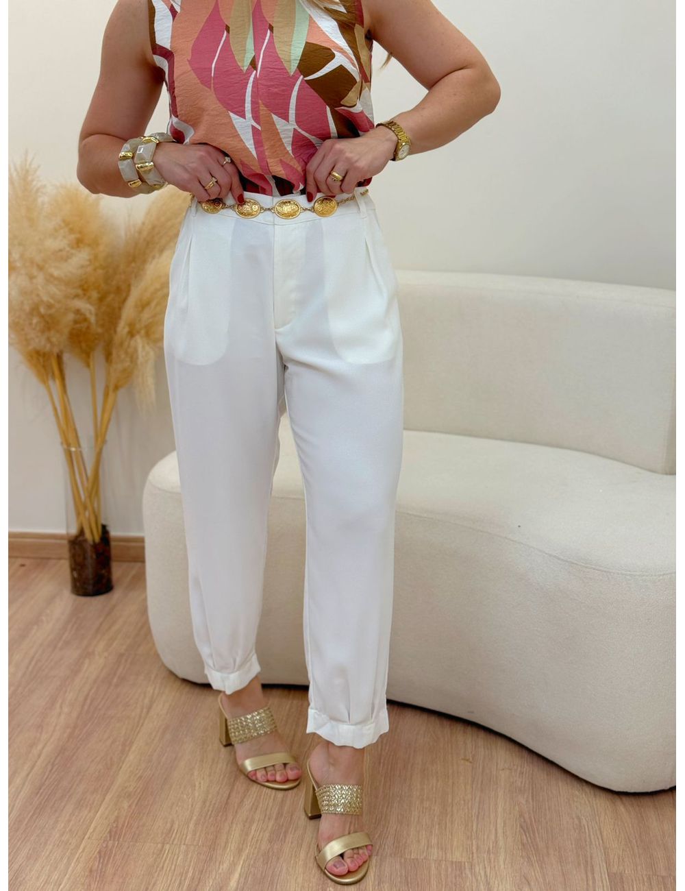 Calça Paola Branca - Ana G Store