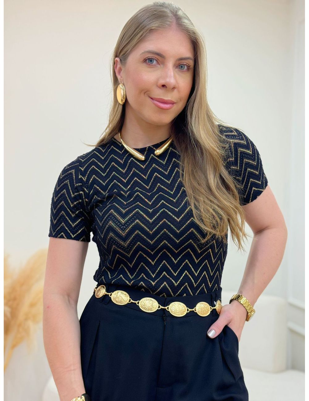 Blusa Manu Preta - Ana G Store