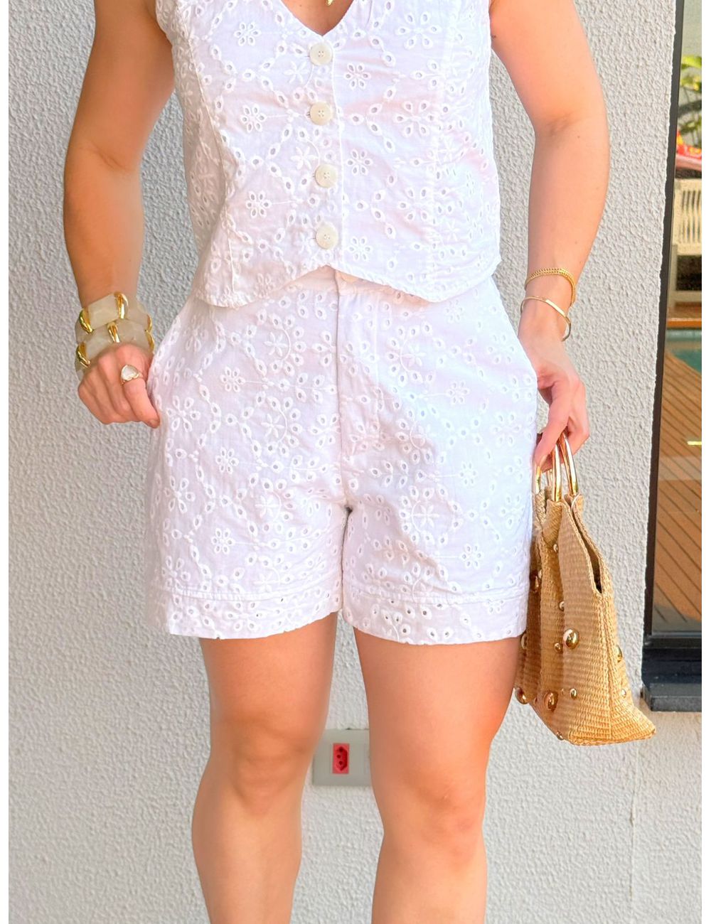 Shorts Lese Branco - Ana G Store