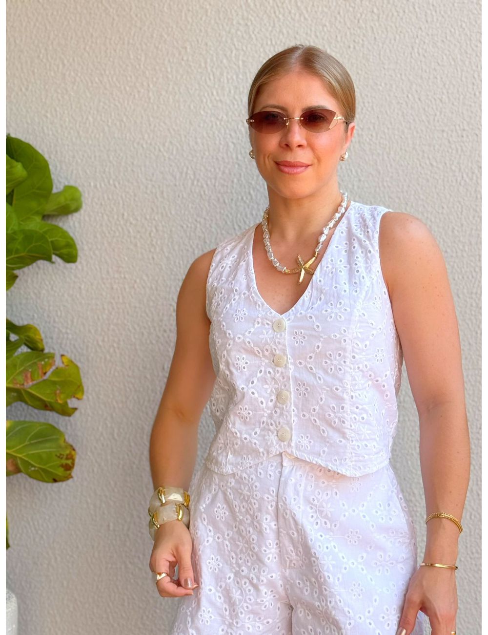 Colete Lese Branco - Ana G Store