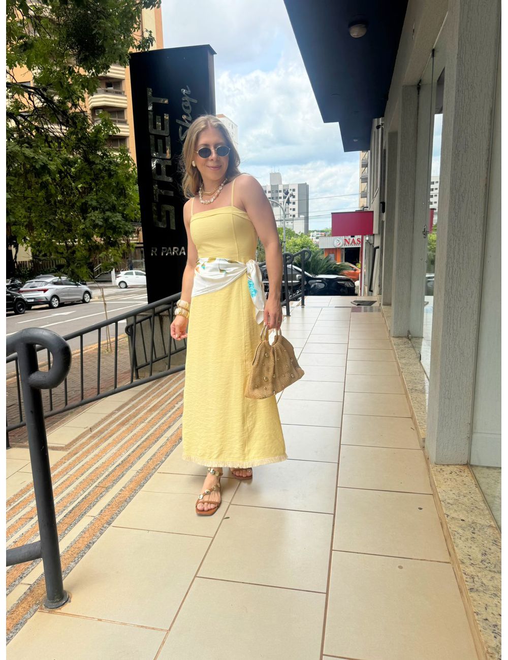 Vestido Leila Amarelo - Ana G Store