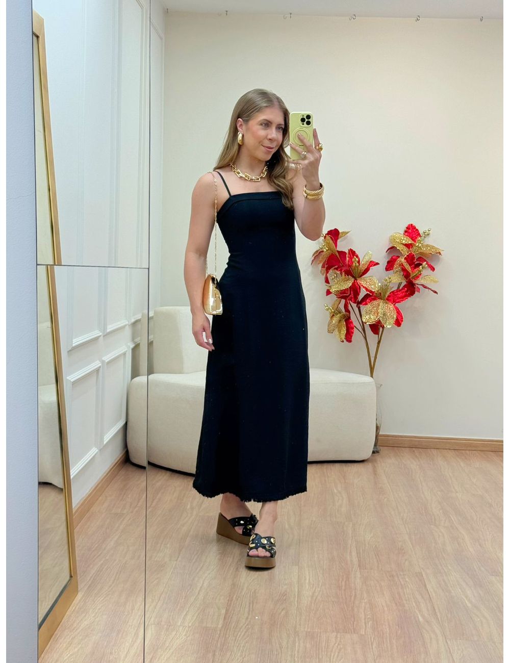 Vestido Leila Preto - Ana G Store