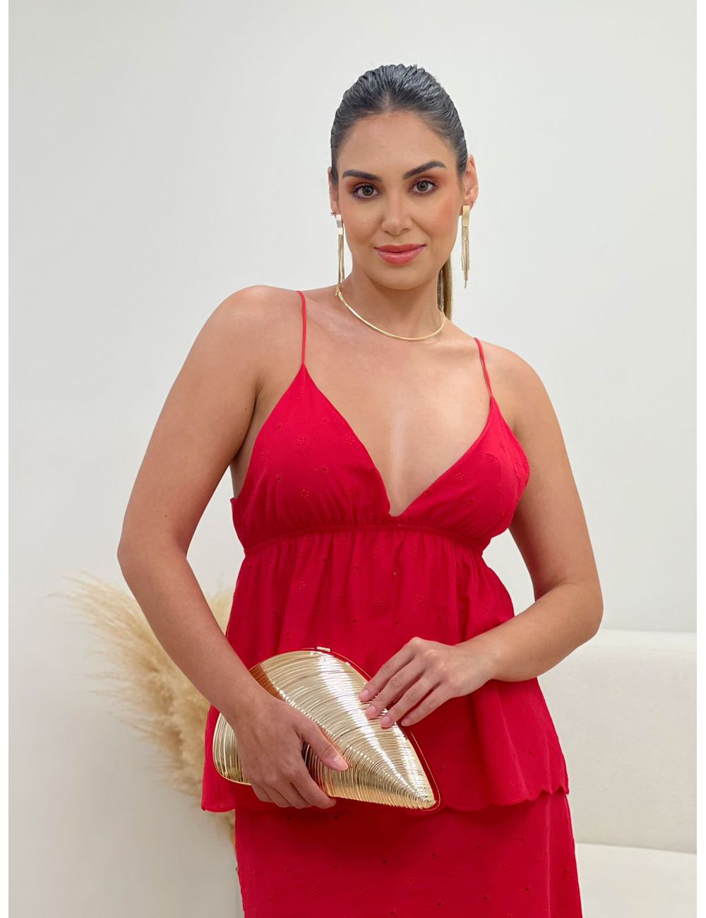 Blusa Maitê Vermelha - Ana G Store