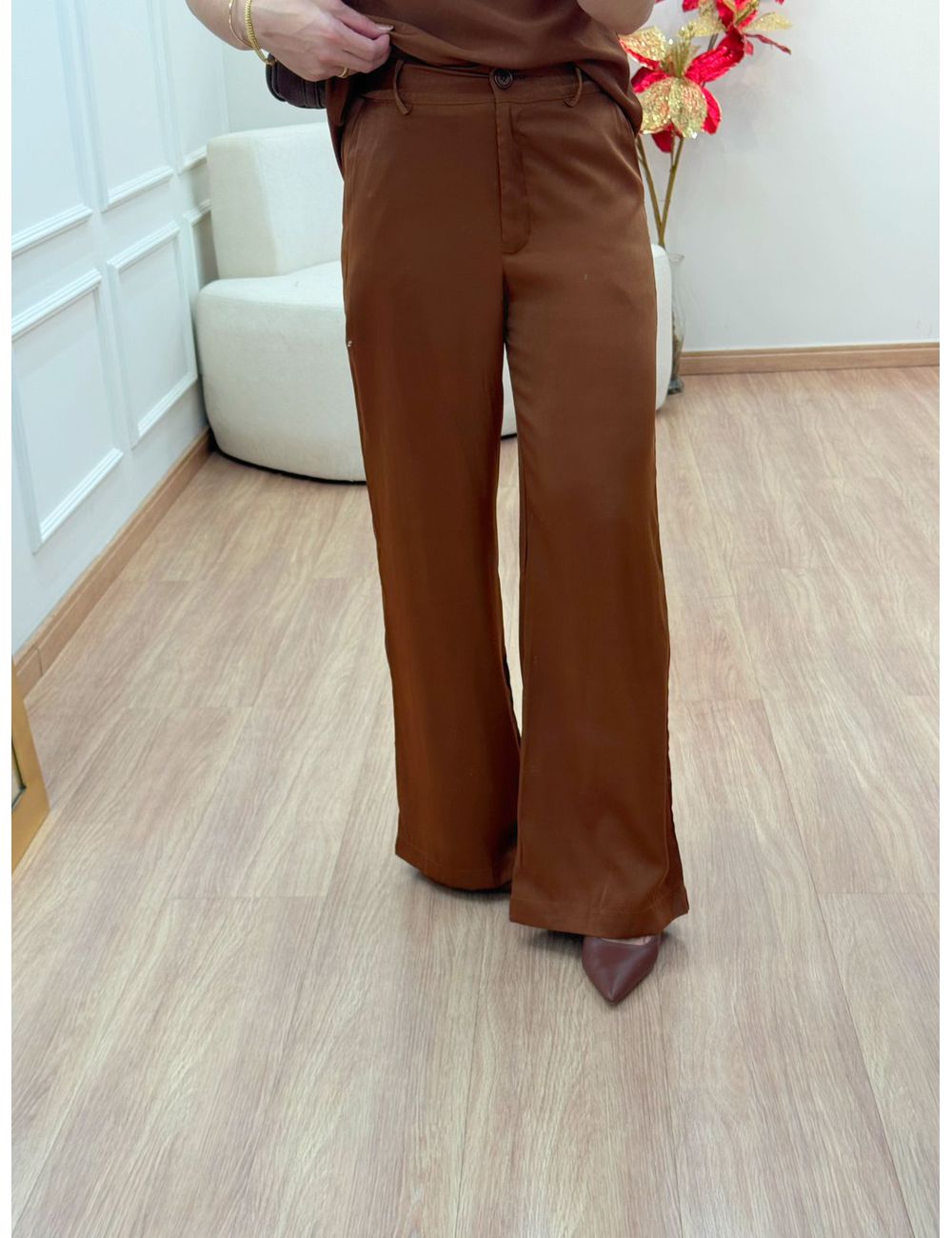 Calça Dara Marrom - Ana G Store