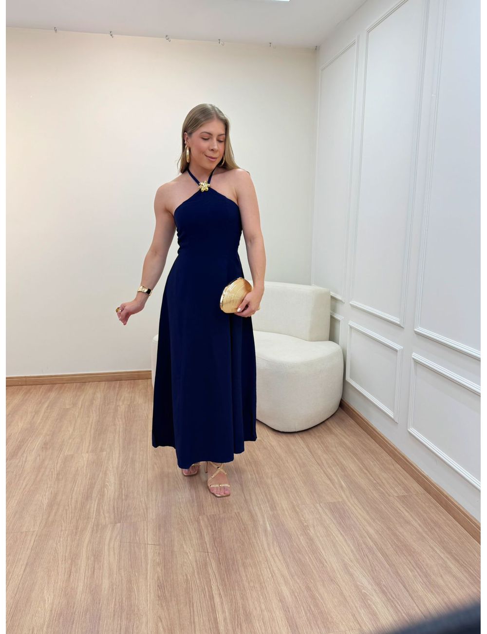 Vestido Dominique Azul - Ana G Store