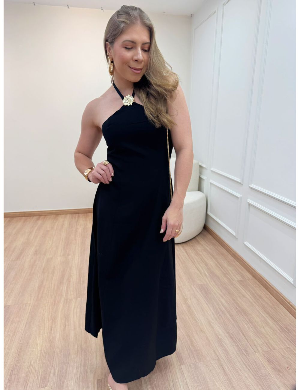 Vestido Dominique Preto - Ana G Store