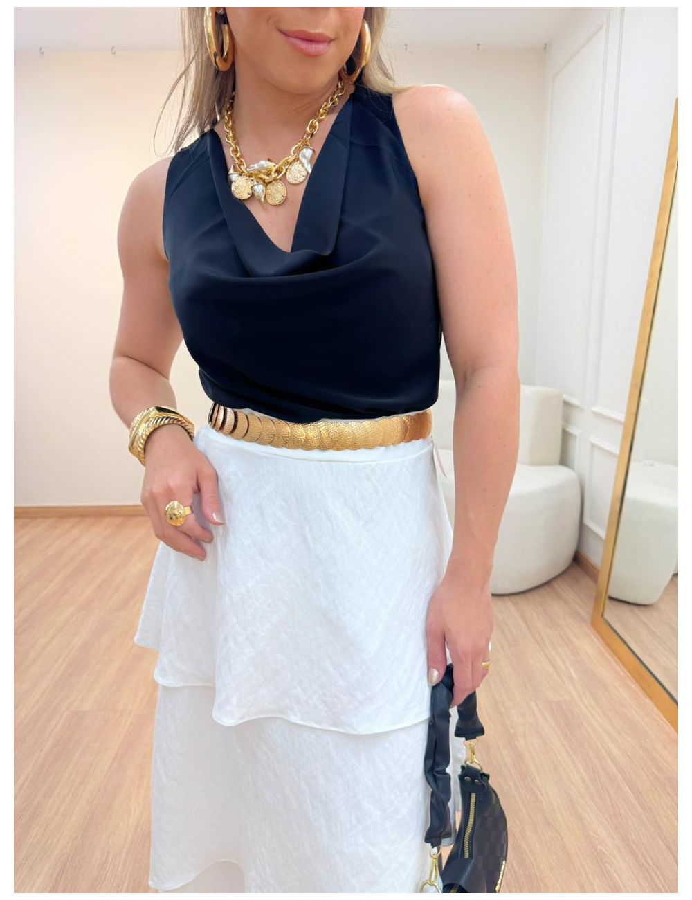 Blusa Degagê Preta - Ana G Store