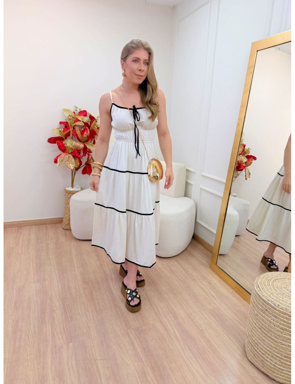 Vestido Estela Linho - Ana G Store