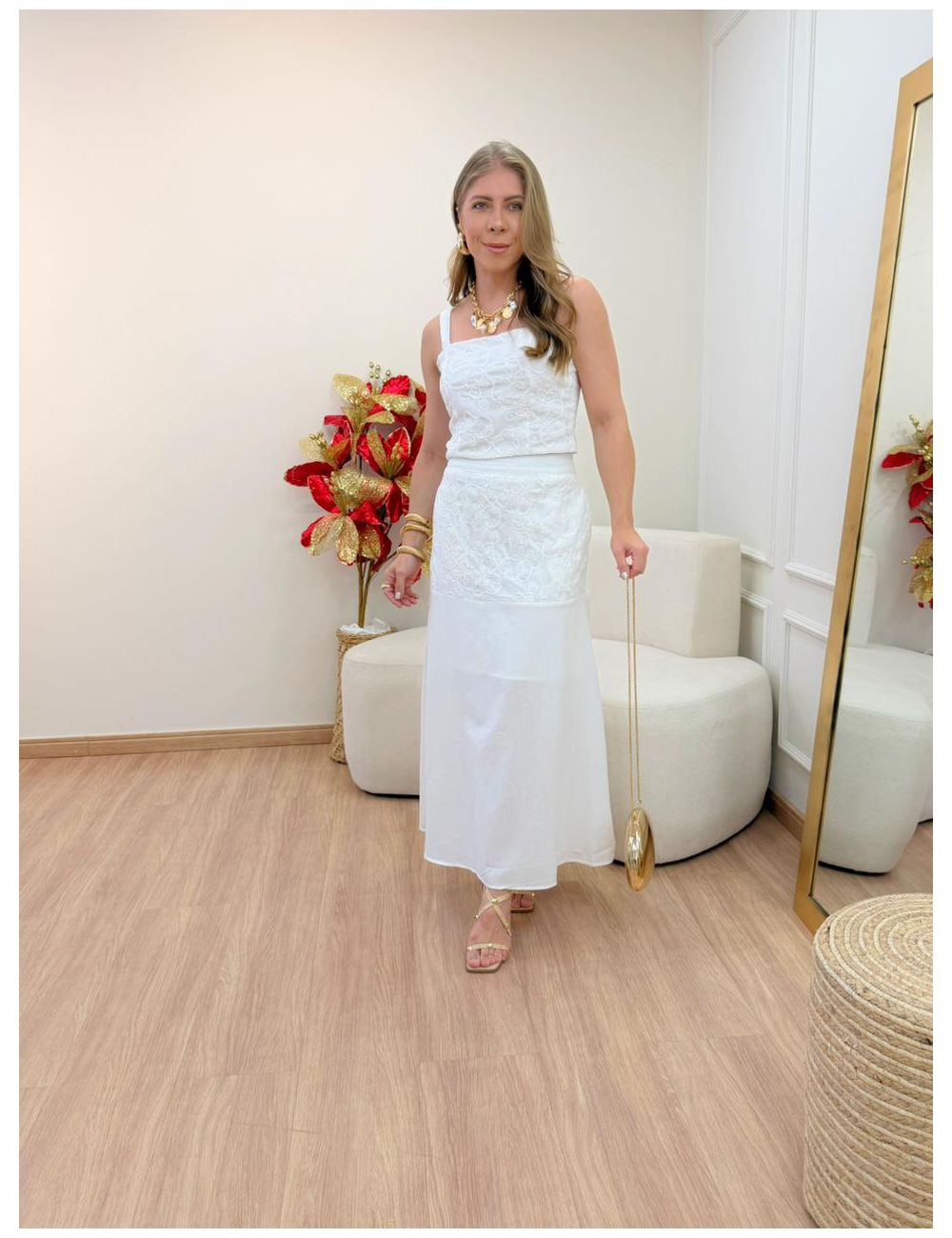 Conjunto Giorgia Off White - Ana G Store