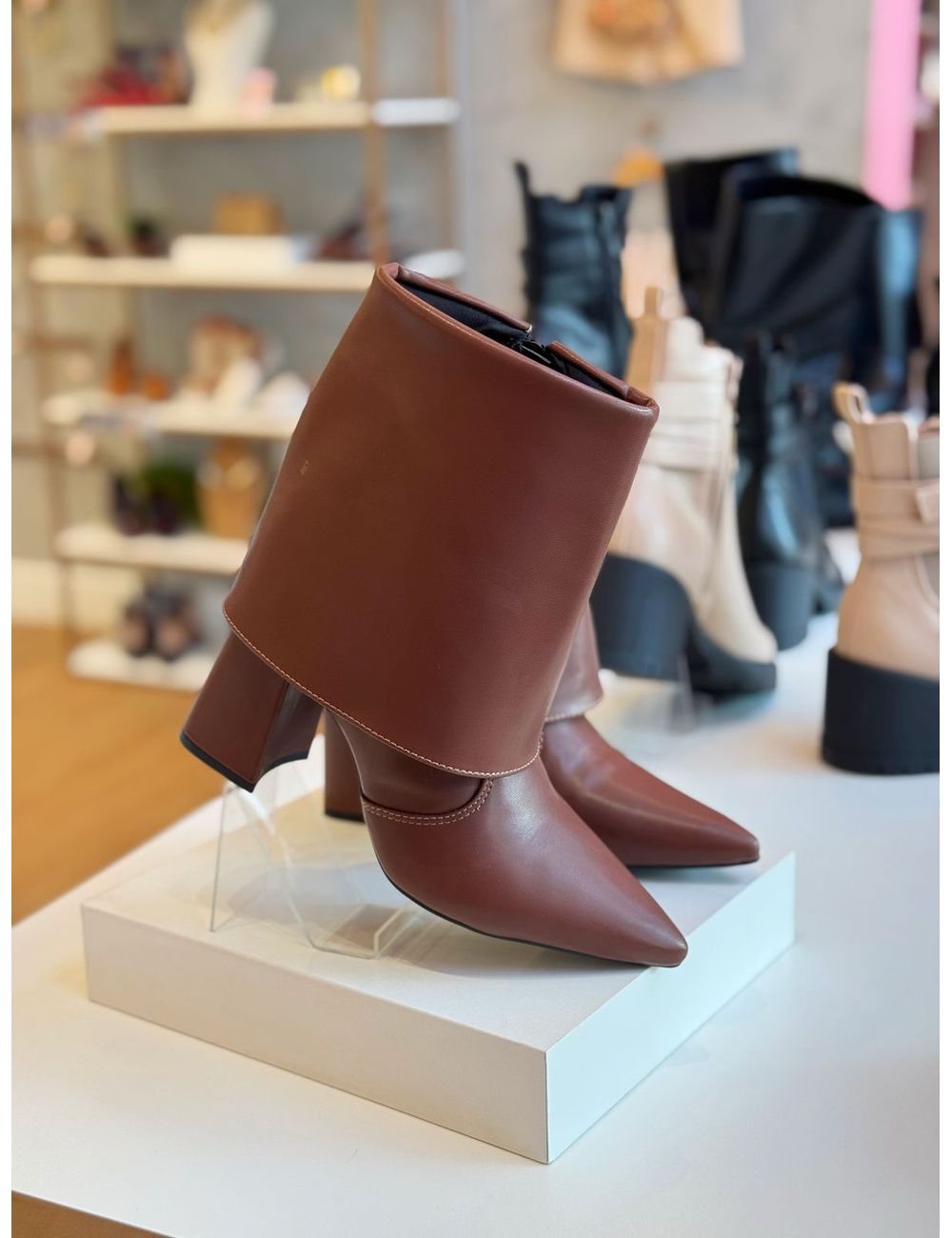 Bota Capa Marrom - Ana G Store