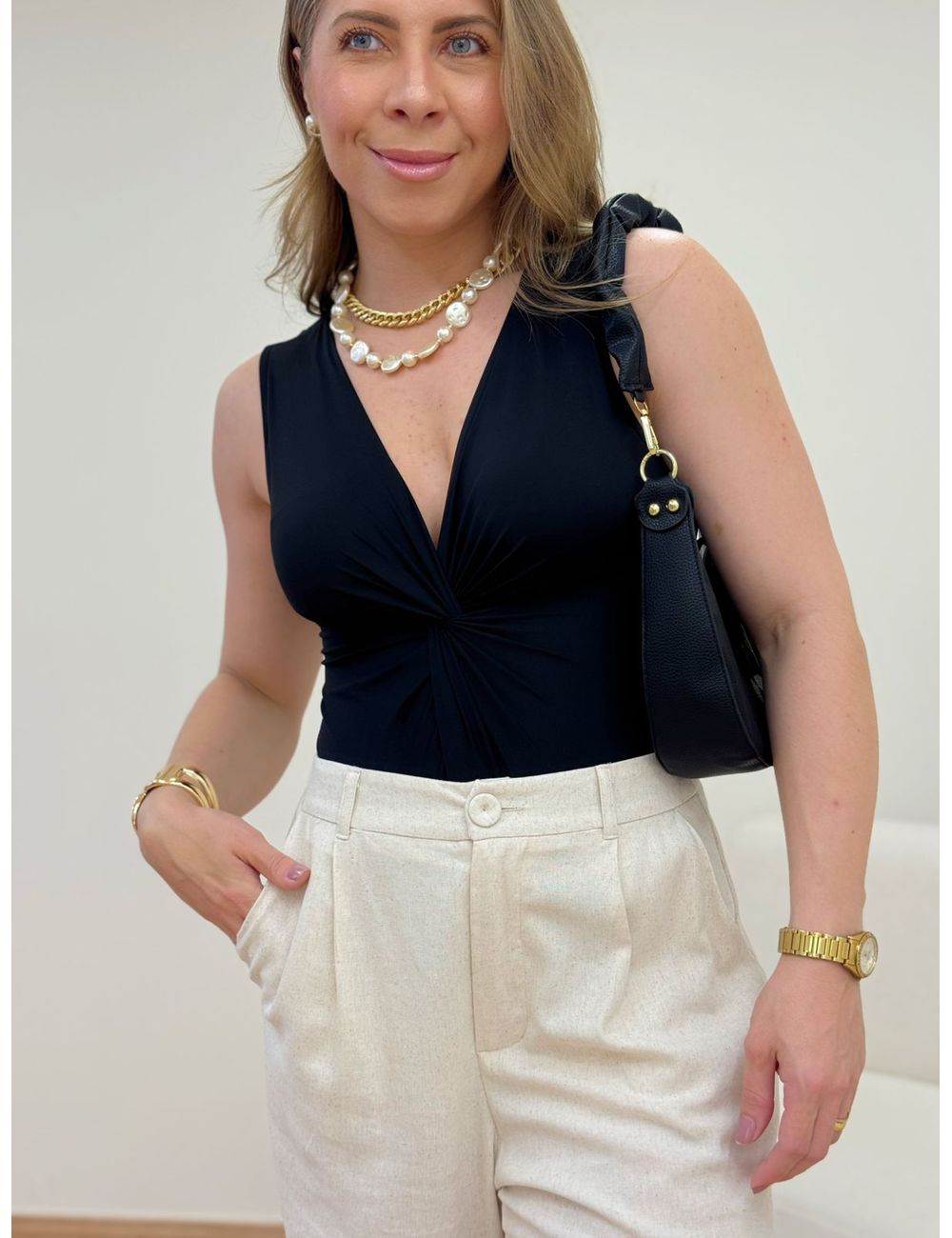 Body Estela Preto - Ana G Store