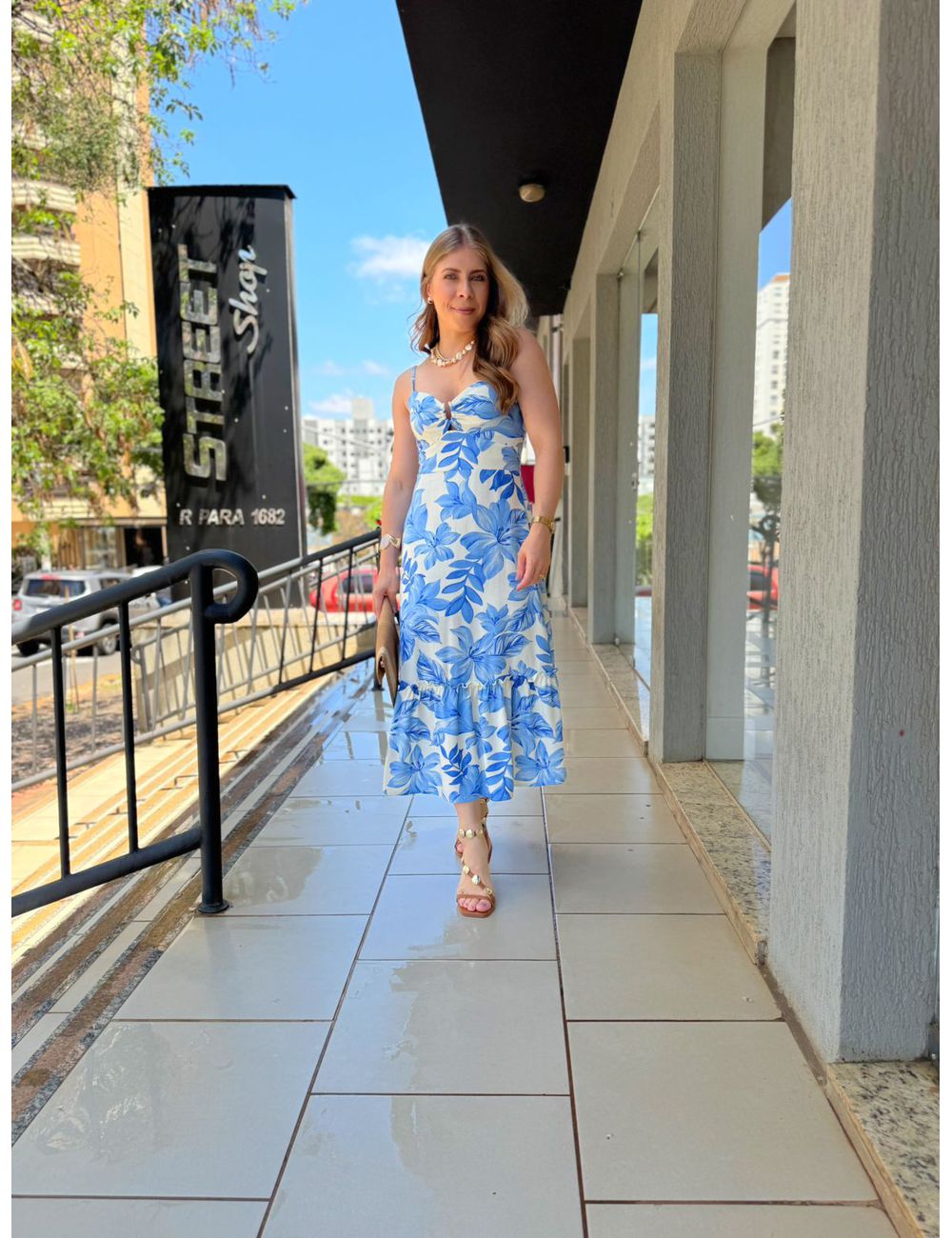 Vestido Íris Azul - Ana G Store