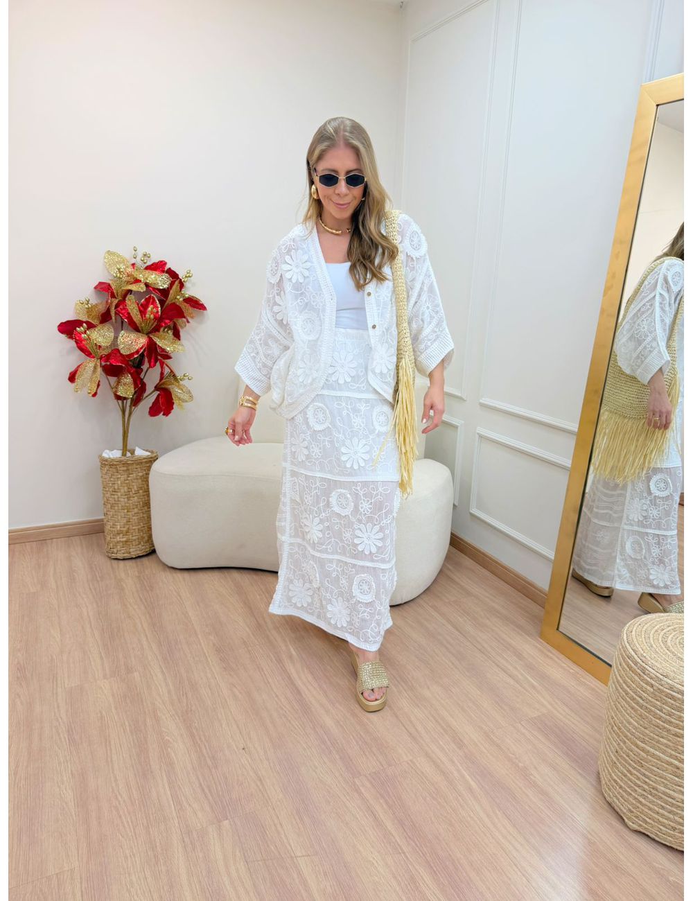 Conjunto Ilhabela Off White - Ana G Store