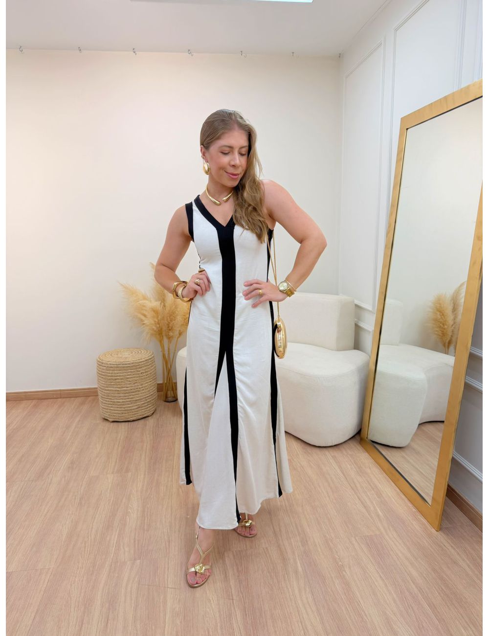 Vestido Giulia Linho - Ana G Store